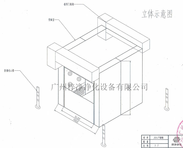 快速卷簾門風淋室設計原理 快速卷簾門風淋室設計原理